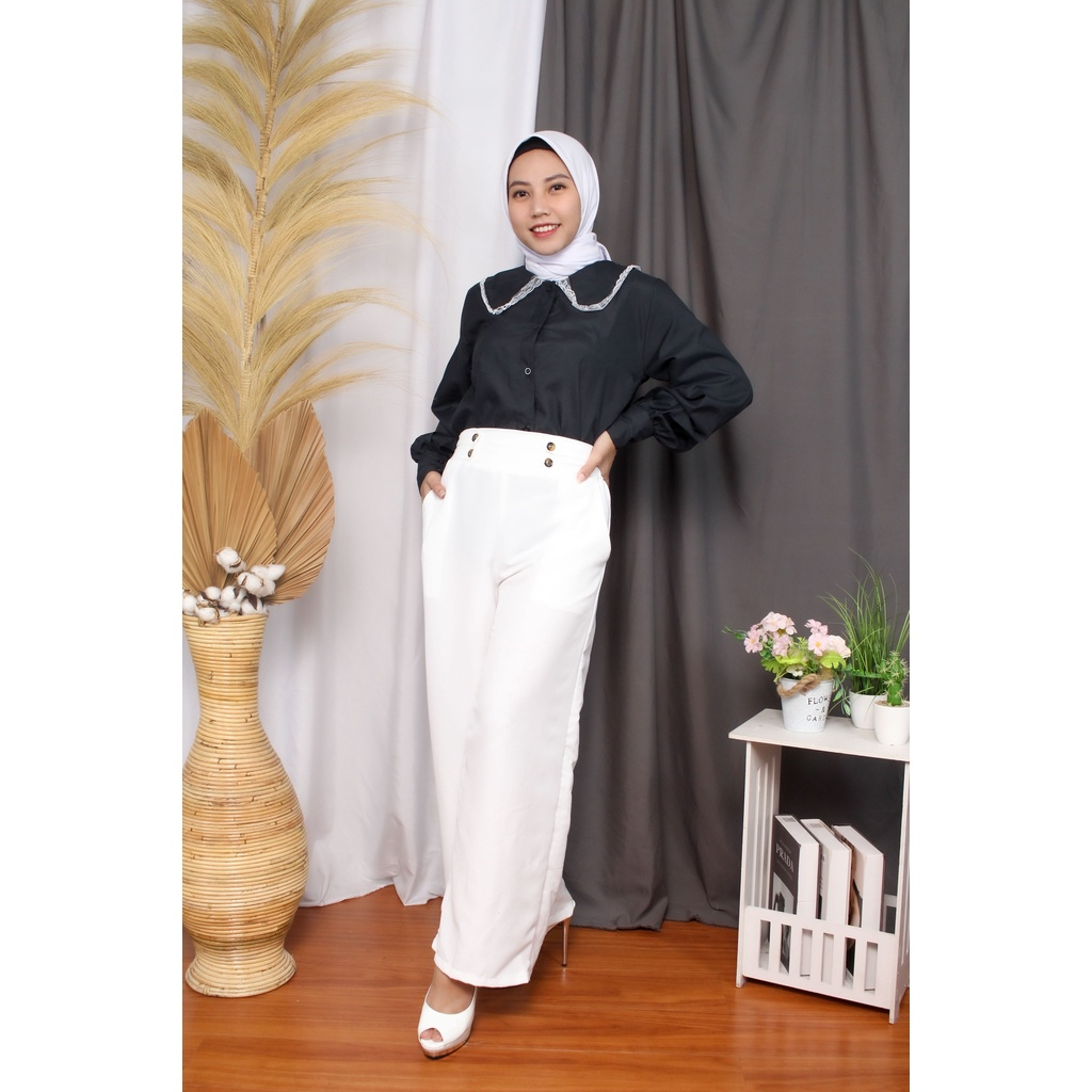 CELANA KULOT HIGHWAIST / Cullote Double Button