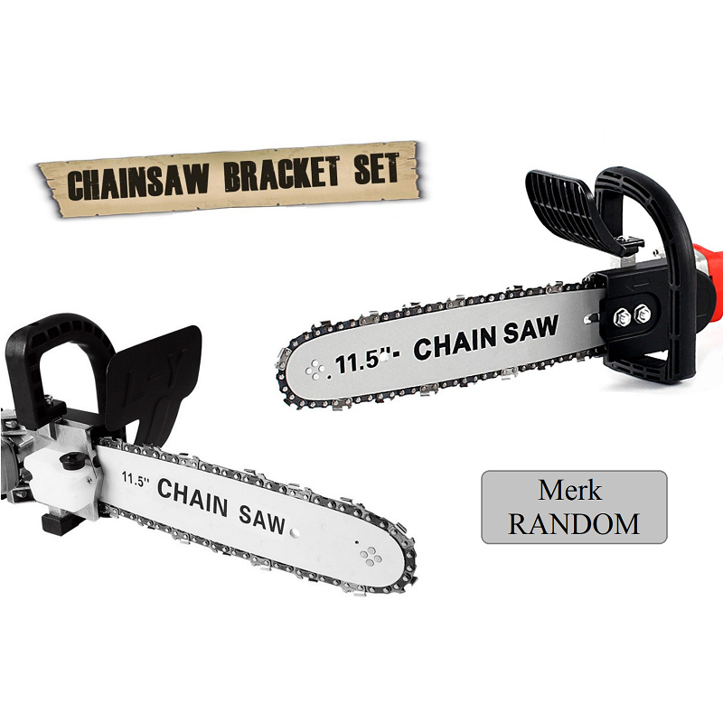 Mini Adaptor chainsaw gergaji potong kayu chain saw stand Adaptor chainsaw gerinda tangan