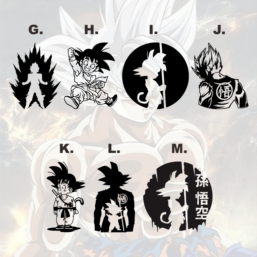 Sticker Cutting Goku