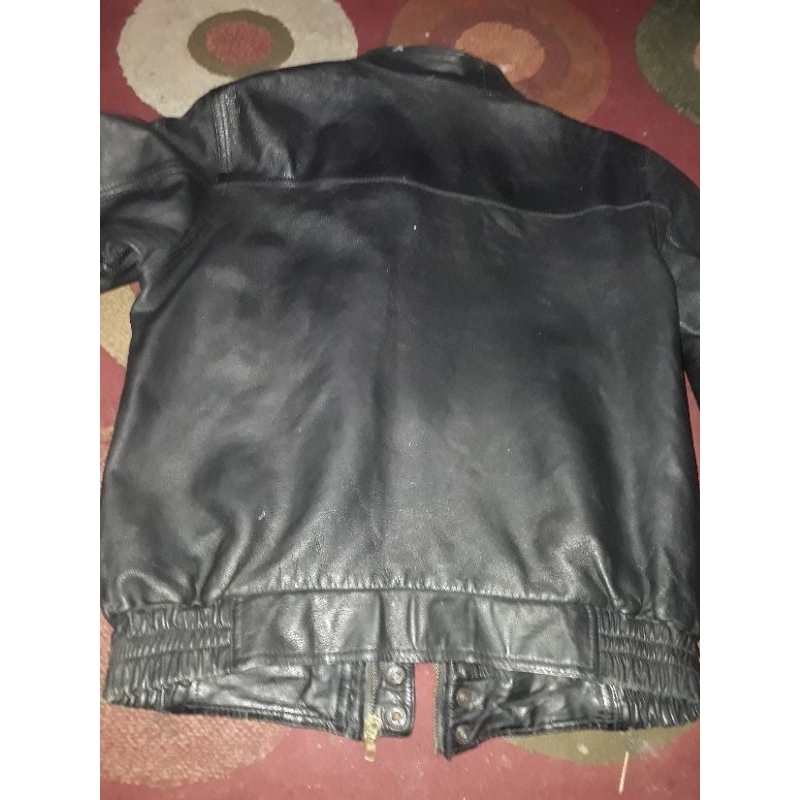 jaket kulit bekas asli