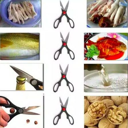 GP Gunting Dapur Serbaguna / Scissor / Kitchen Scissor Multifunction / Gunting Tajam Serbaguna / Alat Gunting Dapur Kitchen Scissors Gunting