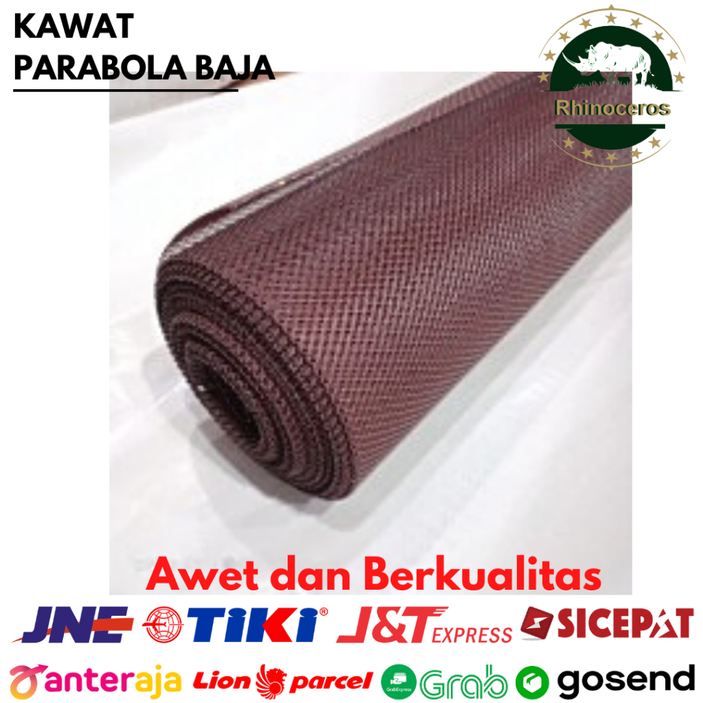 Kawat Nyamuk Kasa Nyamuk Baja Kawat Parabola Warna Putih Cokelat Hitam