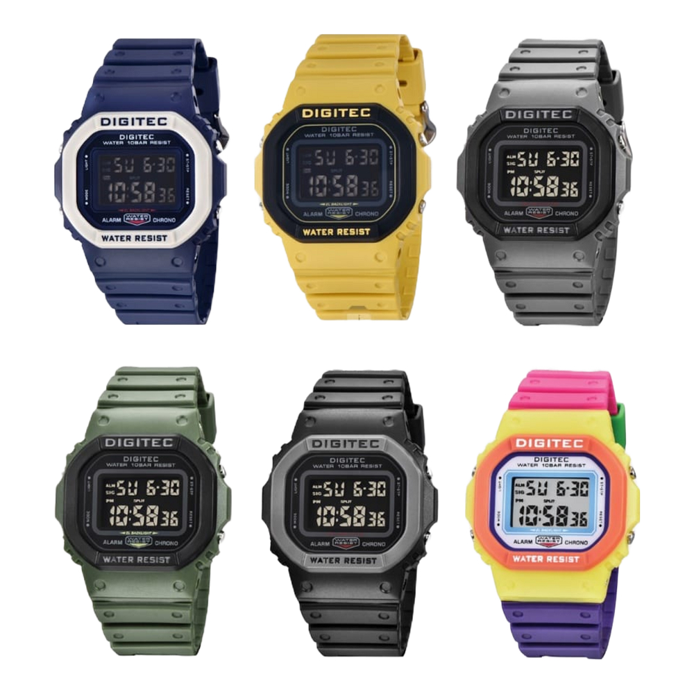 Digitec DG-6024T Jam Tangan Digital Original Rubber