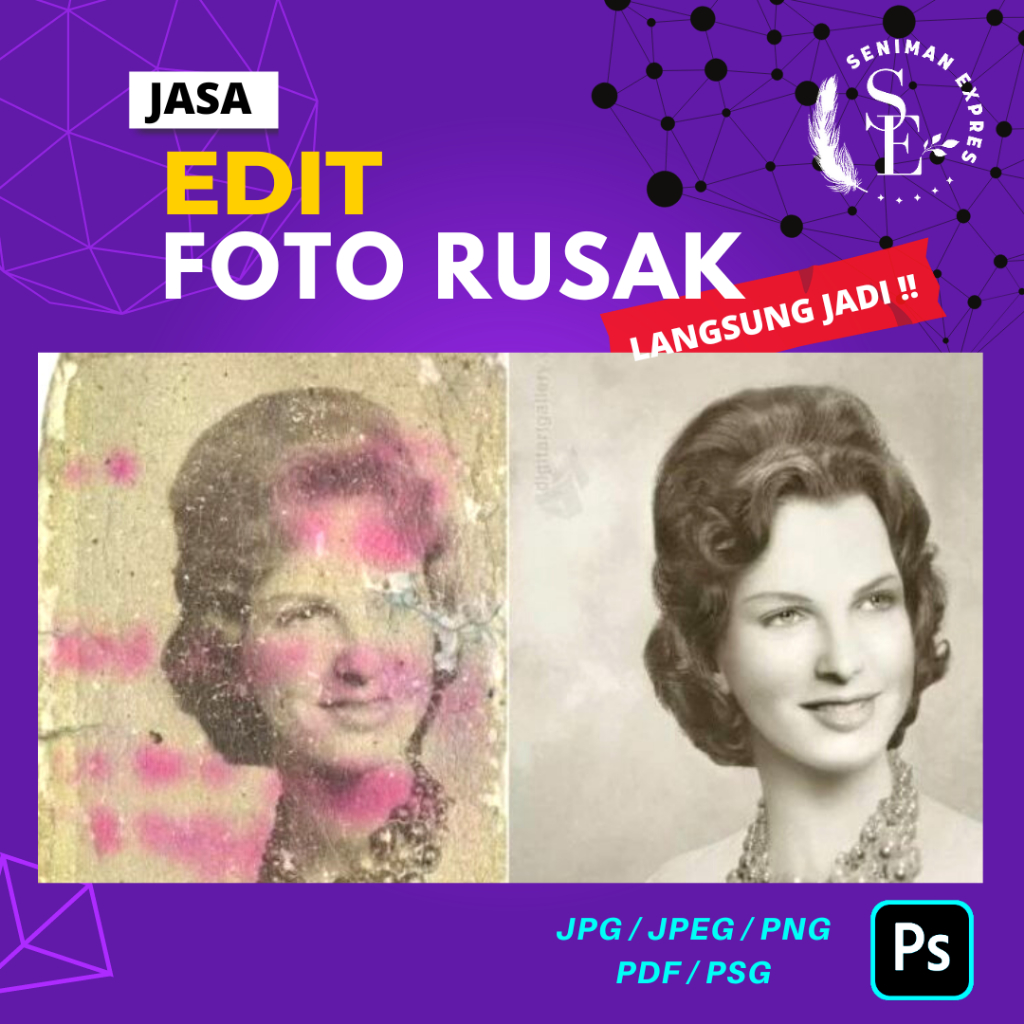 restorasi foto jadul rusak /remake ulang foto &amp; edit segala macam foto/cetak foto/foto blur jadi jernih/foto kenangan orang tua/foto jadul/remake foto/perbaiki foto rusak/foto bertekstur/profesional editing/edit foto rusak