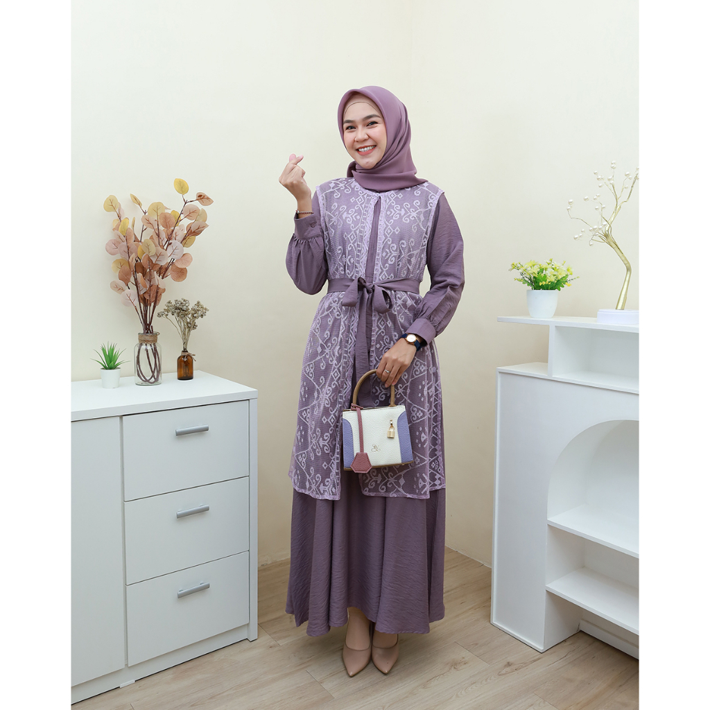 YUANITA Dress   - Pakaian terbaru by hijab mamah icis