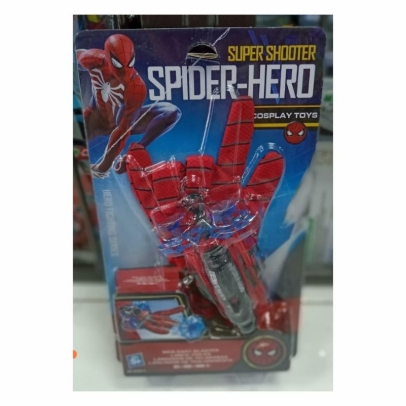 Mainan Spiderman Web Dart Blaster Shooter /Mainan Sarung Tangan Tembak Spiderman /Mainan Edukasi Ketangkasan Keluarga