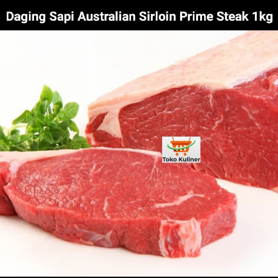 

Daging Sapi Australian Sirloin Prime Steak 1kg