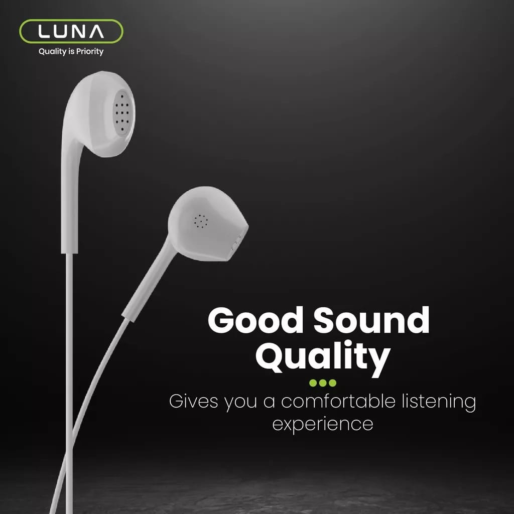 C_   Luna Earphone EA-2I Super Bass Wired Diafragma Clear Audio