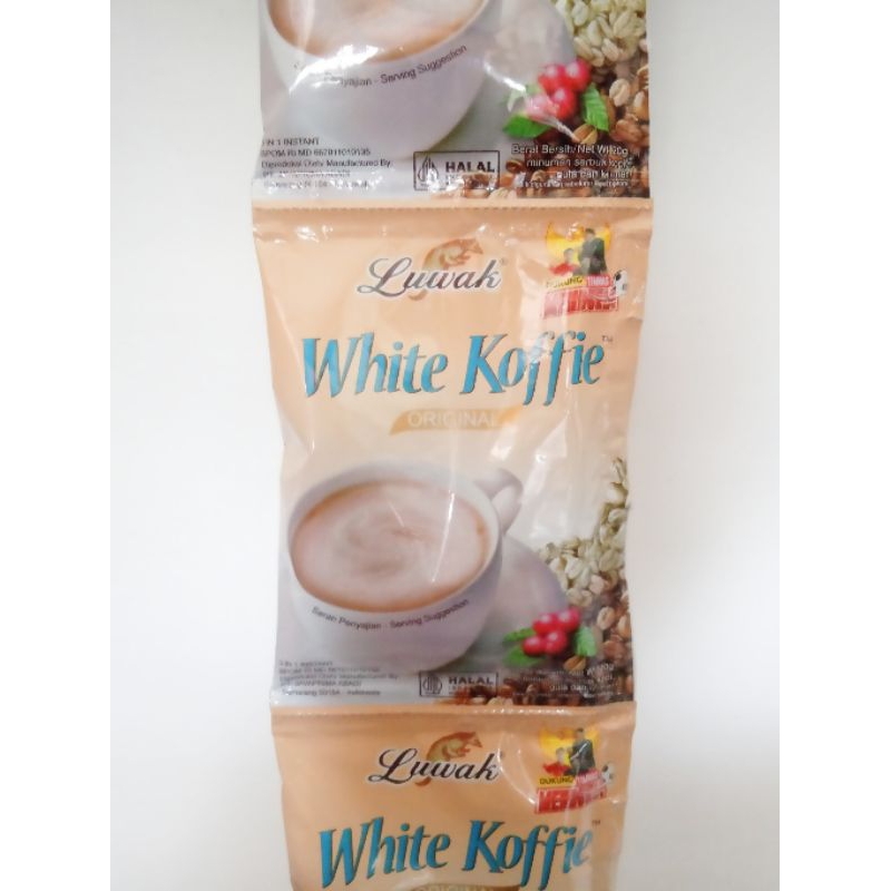 

kopi luwak white koffie original per renceng isi 10 sachet