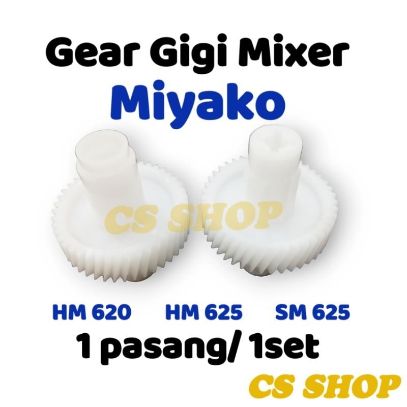 GEAR GIGI MIXER MIYAKO ORIGINAL 1 SET/GEAR MIXER MIYAKO HM 650,HM 625,SM 625 SEPASANG 2PCS