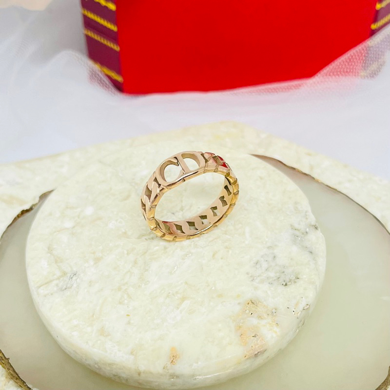 Cincin titanium CD rantai Wanita