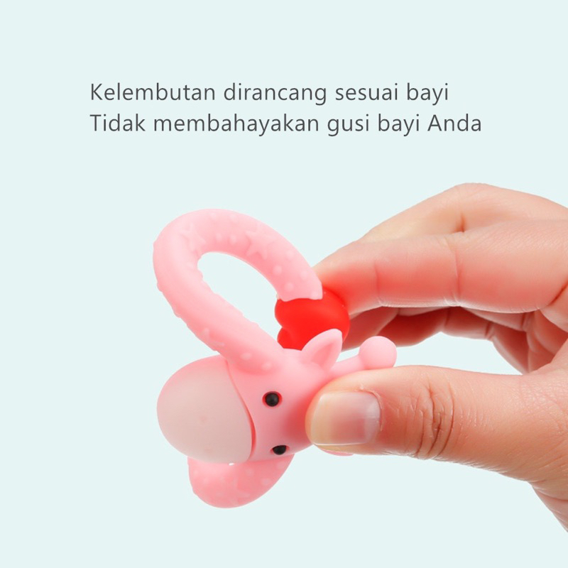 Teether bayi JERAPAH BULAT /gigitan bayi model jerapah BPA Free RK3