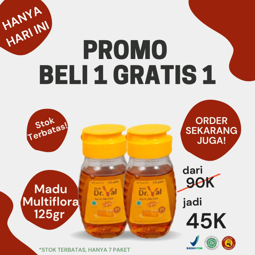 

[B1G1] Madu Dr Val 125 gr Multiflora