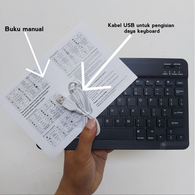 Keyboard bluetooth Ipad komputer dan HP keyboard mini