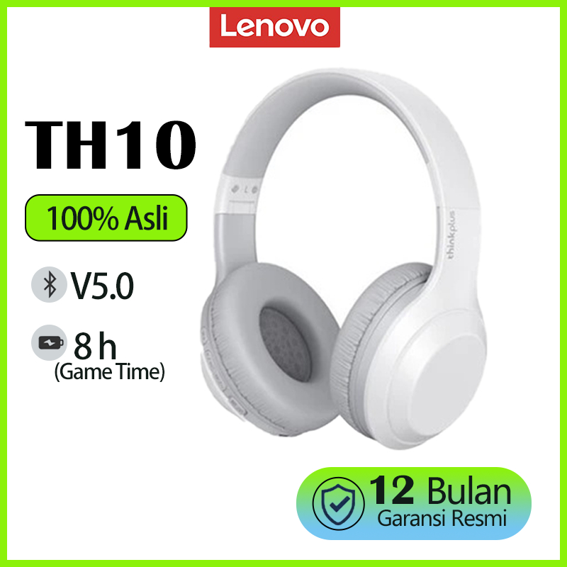 Thinkplus Lenovo TH10 Headphone Bluetooth Wireless Headset Earphone 5.0