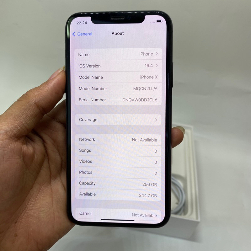 iphone x 256gb full ori