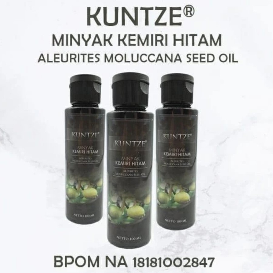 Kuntze MINYAK KEMIRI HITAM ASLI PENUMBUH RAMBUT / KEMIRI BLACK ORIGINAL