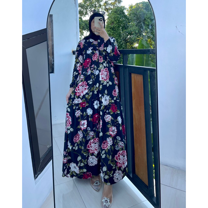 GAMIS LAKSITA MOTIF BUNGA