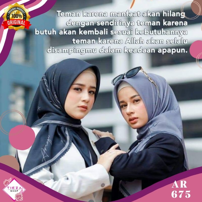 jilbab segi empat  TERKINI hijab Arrafi AR 675