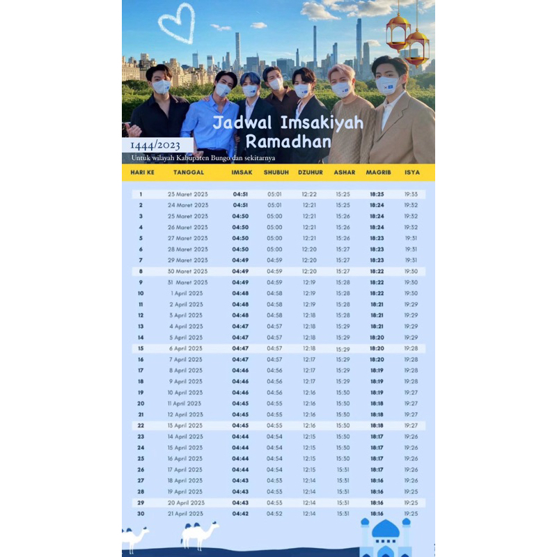 Jadwal Imsakiyah ver BTS
