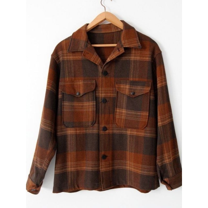 1960 Vintage wool shirt jacket