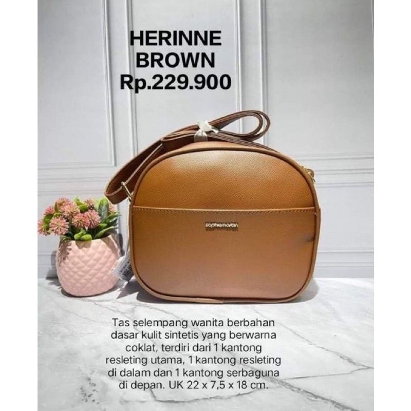 TAS HERINNE BLACK/BROWN PROMO SOPHIE PARIS ORIGINAL