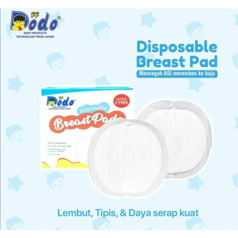 Dodo BreastPad isi 10+2 pcs / Dodo Breast Pad