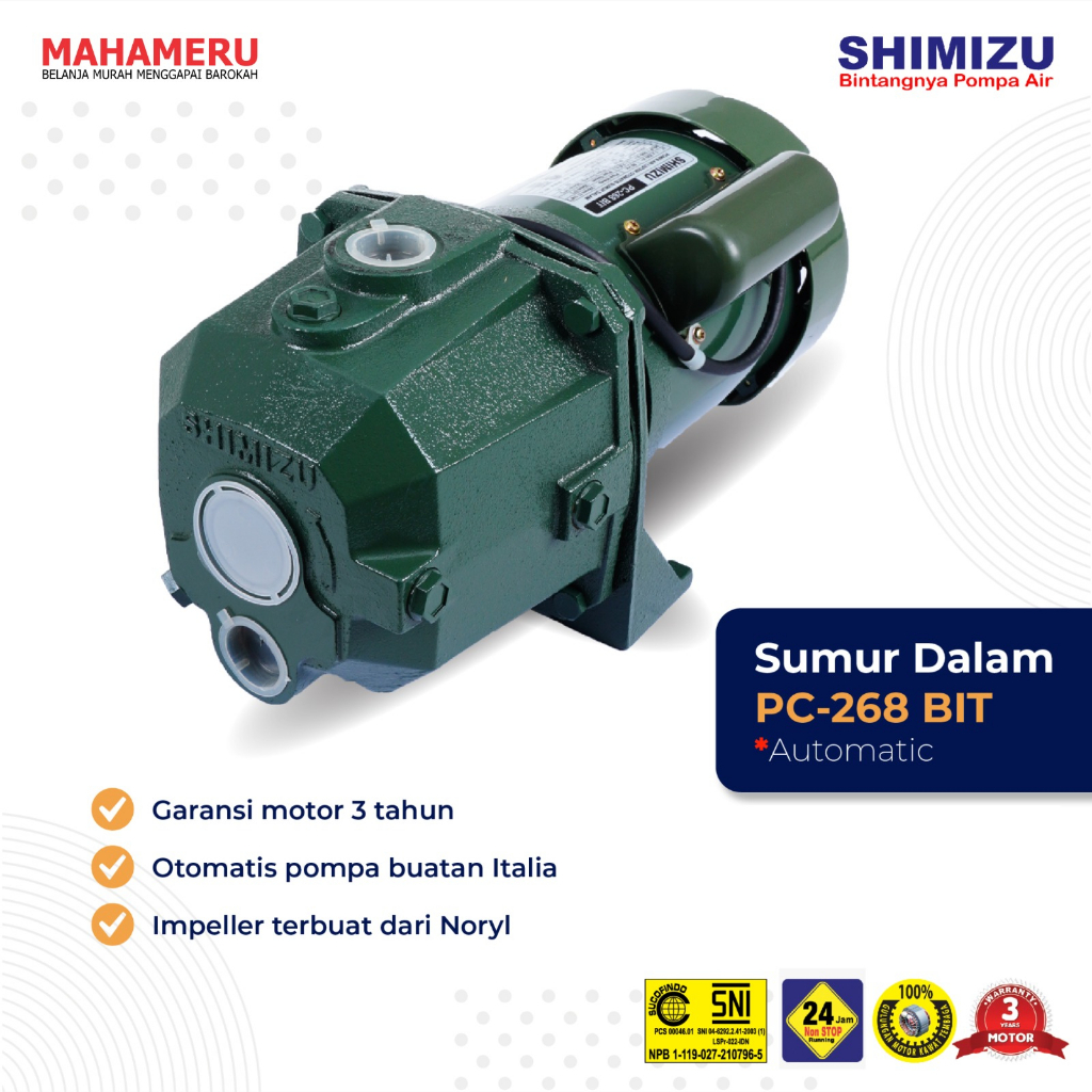 Mesin Air SHIMIZU PC-268BIT+TANGKI