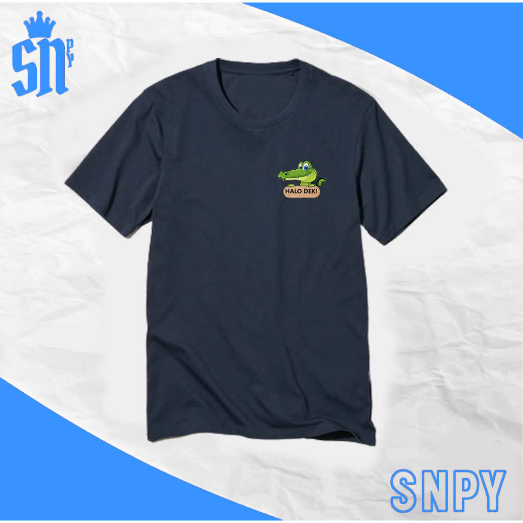 SUNOPY - PROMO Atasan Pria/Wanita / Kaos Logo Buaya Halo Dekk / Elegan Jumbo Size M/L/XL/XXL/3XL Baj