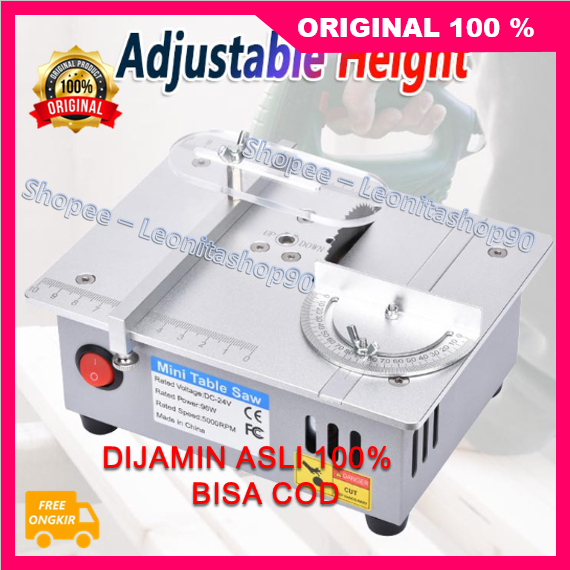 Mesin Gergaji Mini Table Saw Mini Portable / Meja Mesin Potong Besi Pipa Mini Serbaguna 100% ORIGINA