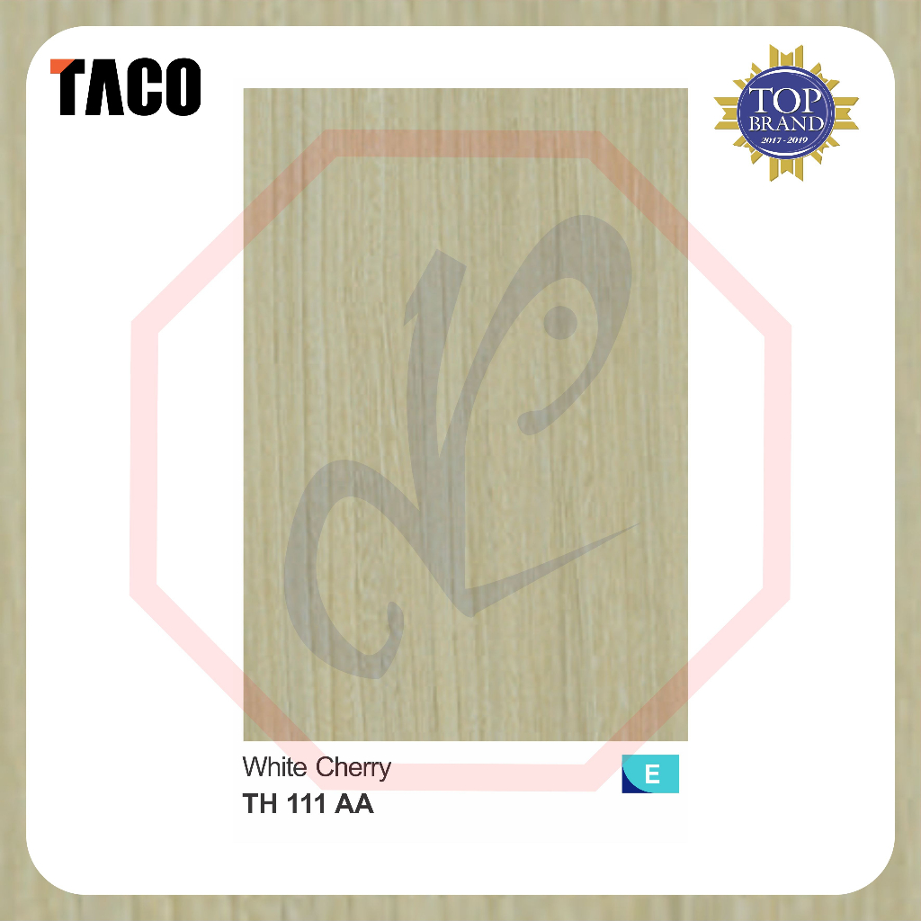 TACO HPL WOOGRAIN SHEET WHITE CHERRY TH 111 AA Pelapis Triplek Furniture