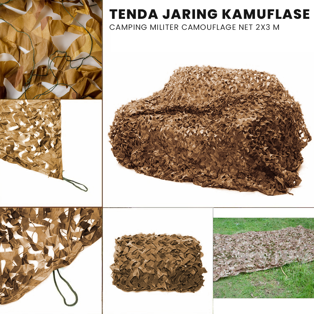 VILEAD Tenda Jaring Kamuflase Camping Militer Camouflage Net 2x2.8 M - SG0023