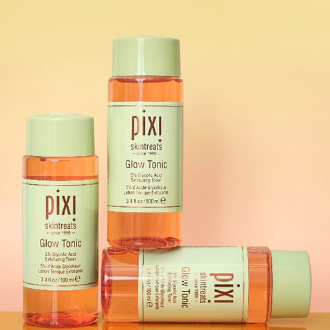 PIXI Glow Tonic 5% Glycolic Acid/Retinol Tonic/Vitamin-C Tonic Exfoliate Toner-100ml