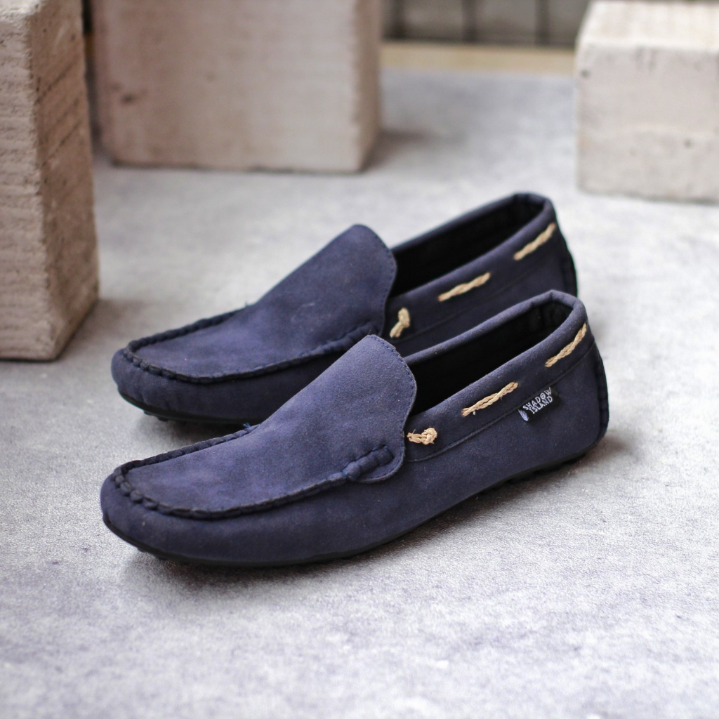 Fatimahshoes Slop Sepatu Kasual Pria Slip On Santai Nevy