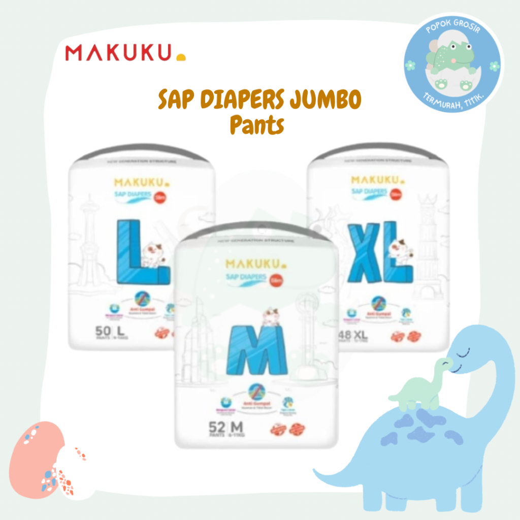 MAKUKU SAP Diapers SLIM JUMBO