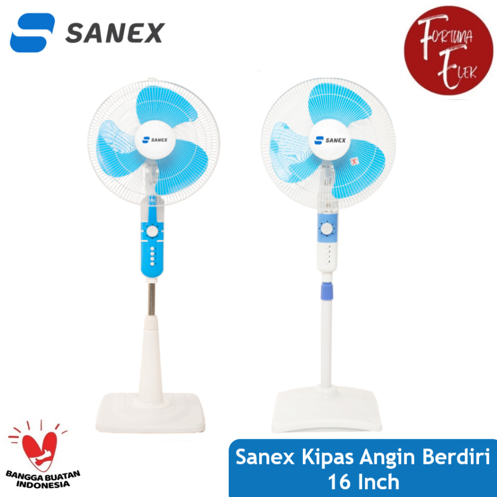 Sanex Stand Fan Kipas Angin Tumpu 16 Inch FS 884 -889 / FS 2216 Kipas Berdiri