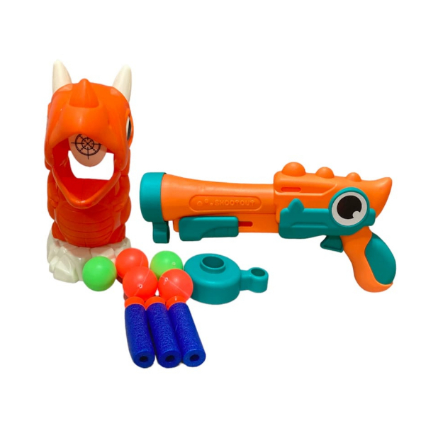 MAINAN ANAK PISTOL DINOSAUR SOF GUN/MAINAN TEMBAKAN ANAK