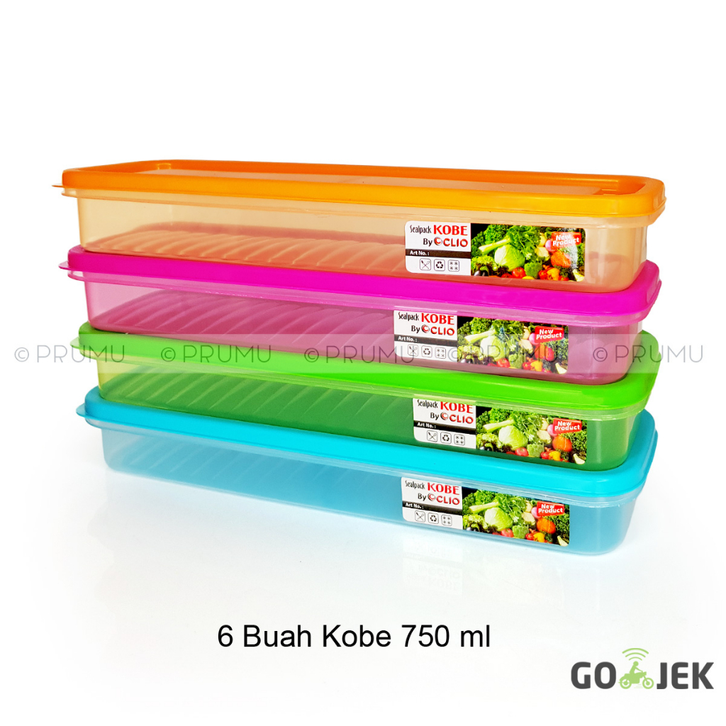 GO-JEK 6 Sealpack Kobe 750ml - Food Containers - Wadah Makanan