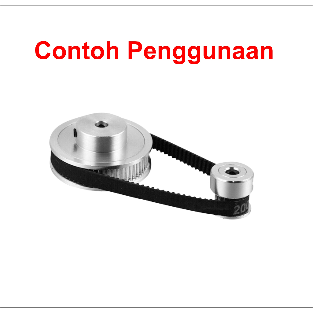 [HAEBOT] GT2 Pulley Timing CNC 40T W6 Bore 5 6 6.35 8 10 12 mm Puley 3D XL Printer Aluminium Pitch 2mm Aktuator Slider Router Mekanik 40 Teeth Gigi