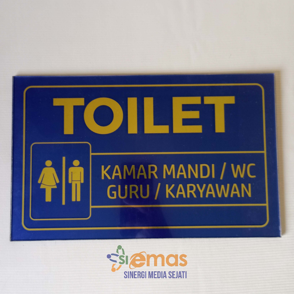 

Akrilik Papan Ruang Toilet | Kamar Mandi Guru Karyawan