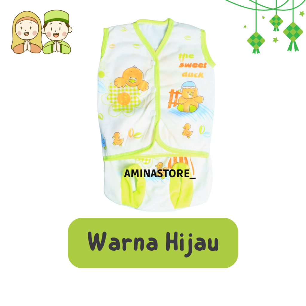 PROMO baju bayi setelan baju bayi tanpa lengan KATUN Newborn pakaian bayi 0 6 bulan perlengkapan bayi baru melahirkan toko perlengkapan bayi murah toko perlengkapan bayi