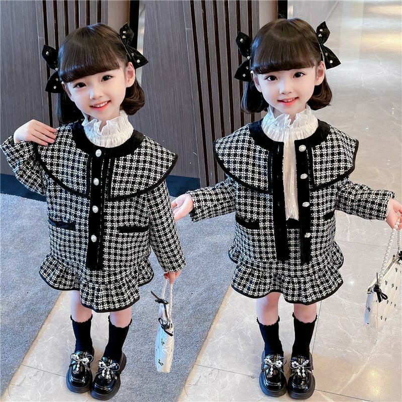 Setelan Anak Blazer Rok Import / Setelan Anak Perempuan Korea Style