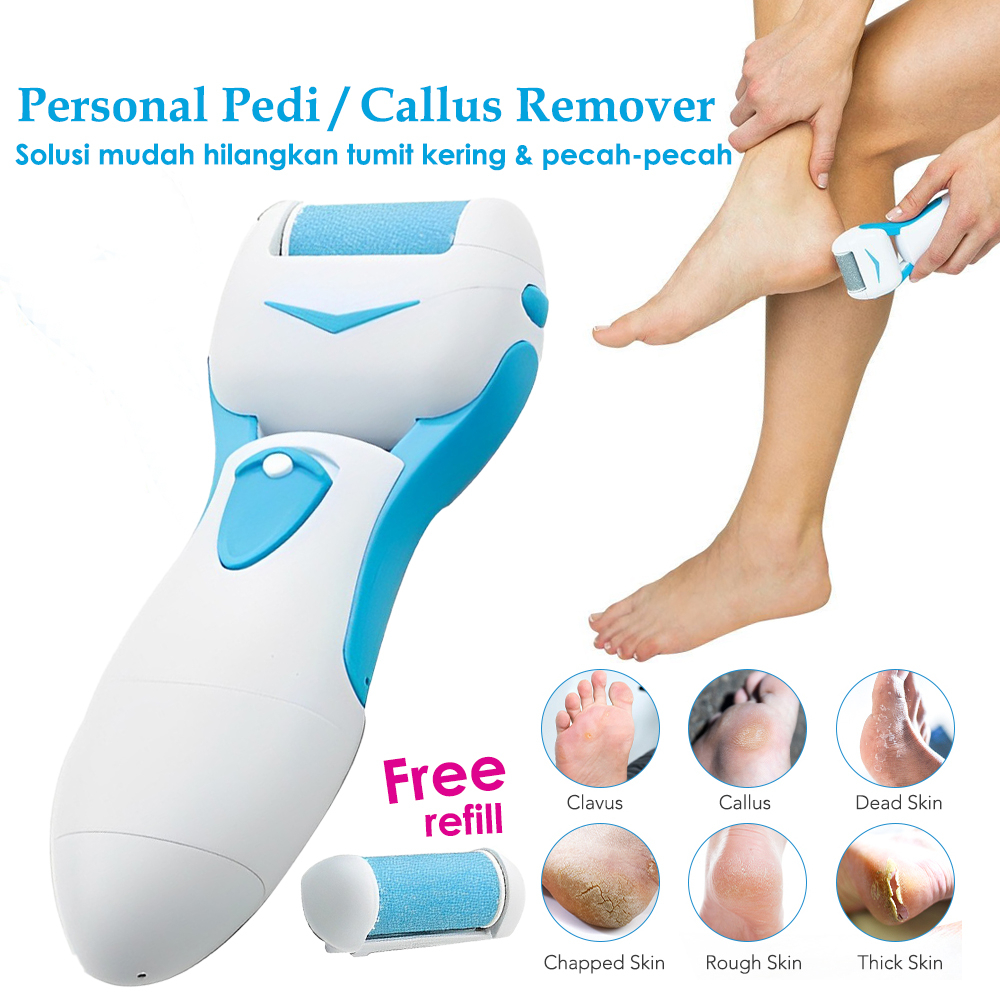 Penghalus Tumit Kaki Kapalan Elektrik Callus Electric Remover Pedicure Menicure