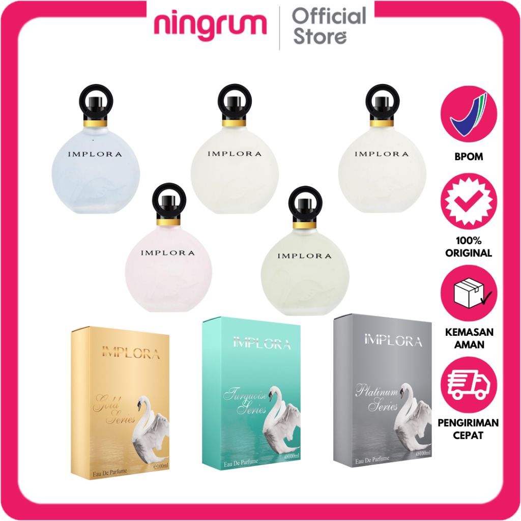 Ningrum - Implora Parfum Eau De Toilette Perfume Swan Angsa Bebek EDT | Eau De Parfum | For Man and Woman | Parfume Pria Wanita Wang Original BPOM | 5126