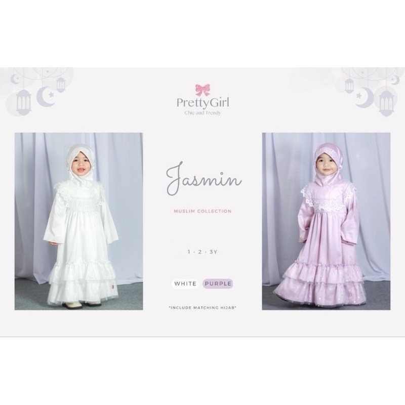 PRETTY GIRL DRESS MUSLIM SERIES size 3bln - 3thn/dress lebaran 2023