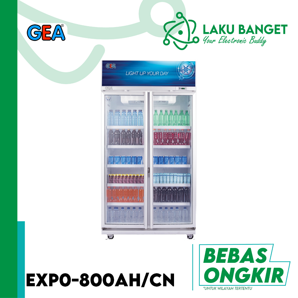 GEA Display Cooler 2 Doors GEA EXPO 800 AH/CN / Showcase Chiller 800 Liter GEA EXPO-800 AH?CN