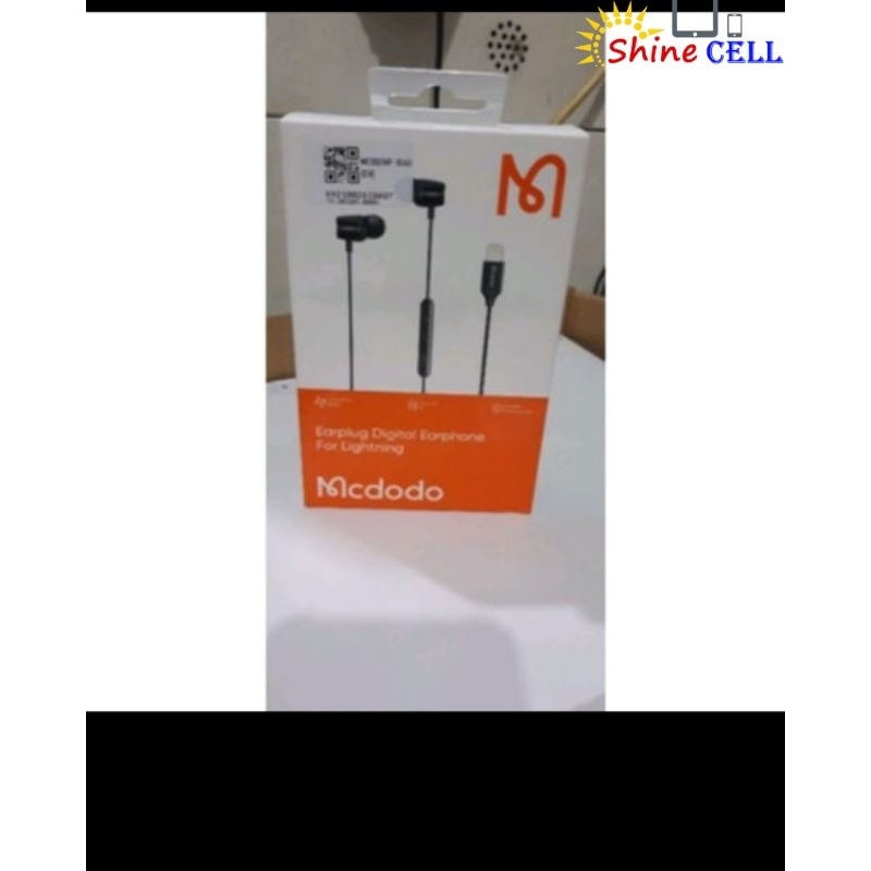 Headset Earplug Digital Earphone To Lightning Mcdodo