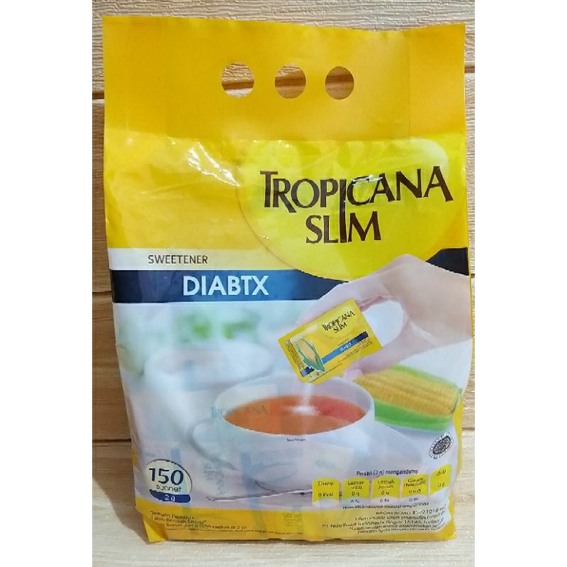 ✔MURAH Tropicana Slim Sweetener Diabtx Bag 150pcs / Gula Diet / Tropicana Slim Diabtx