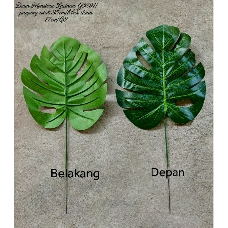 Daun monstera artificial lusinan G0291