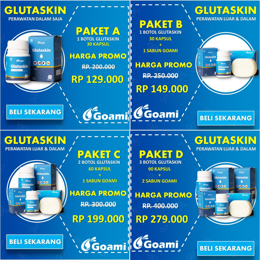 Glutaskin COD pemutih muka,badan,selangkangan dan ketiak